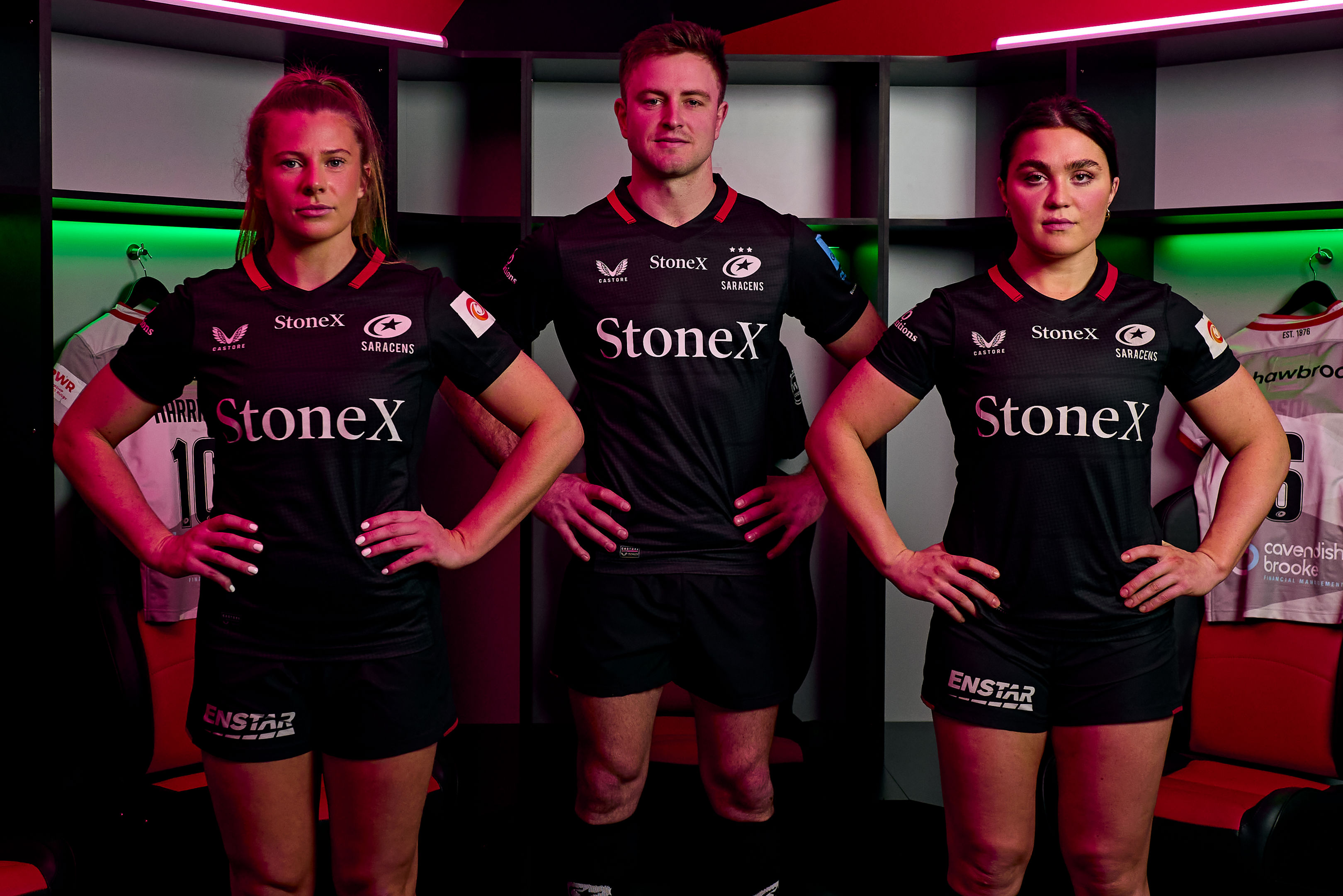 A group of people posing for a picture.