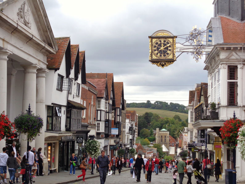 High Street On A Summer Day