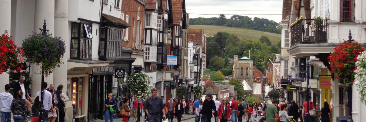 High Street On A Summer Day