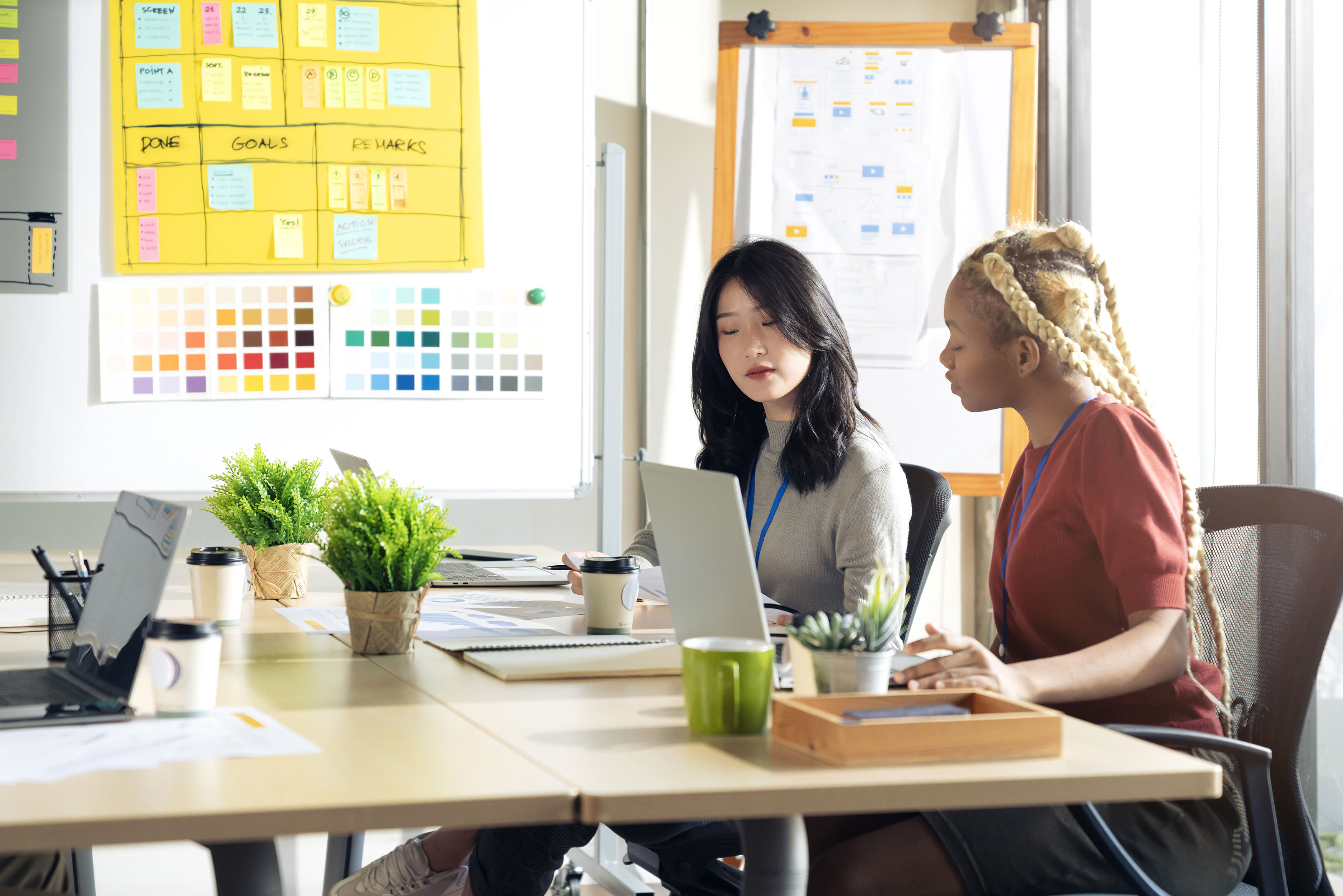 Designer Coworkers Consulting In Office