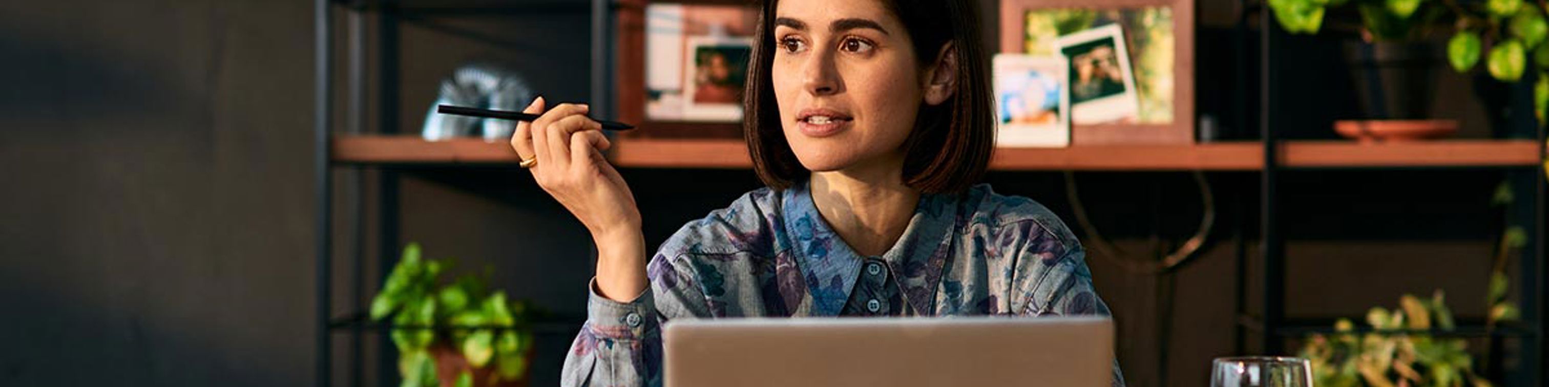 Small business owner on laptop