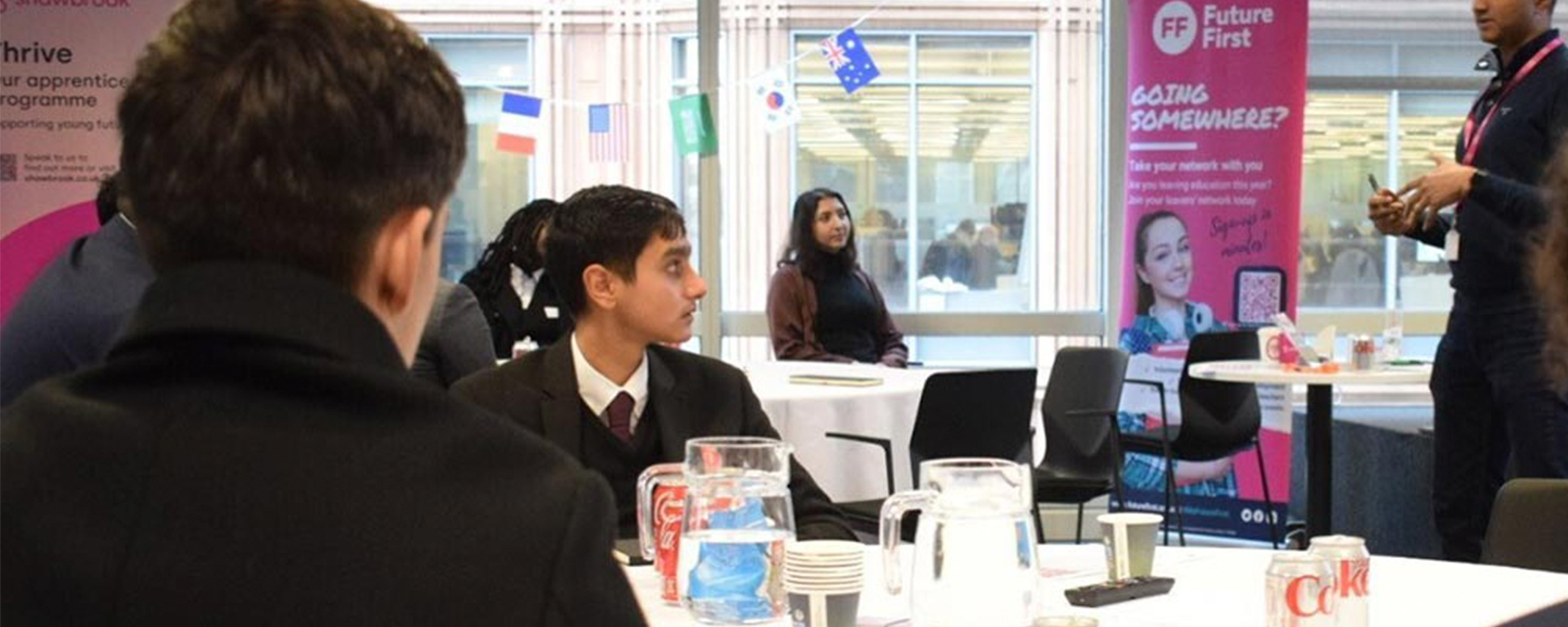 Students in presentation